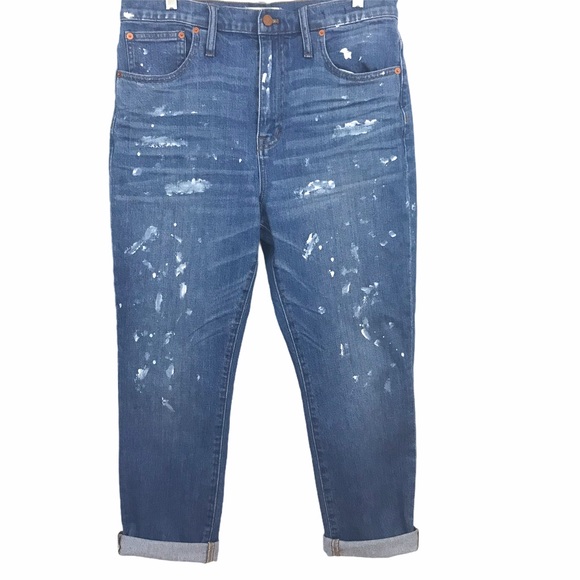 Madewell High Rise Slim Boyjean Painter's Style - Picture 1 of 12